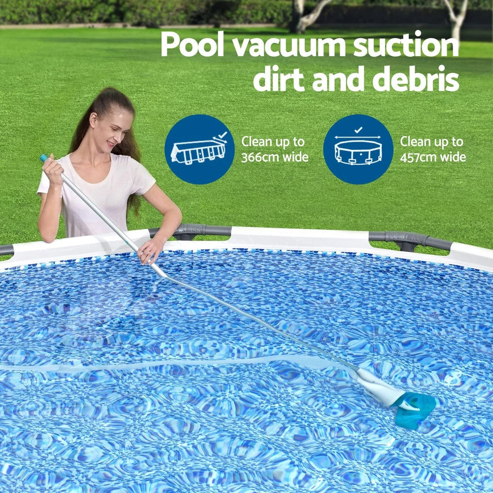 Bestway Pool Cleaner 2 Cleaning Heads Vacuum 6m Hose 1.9m