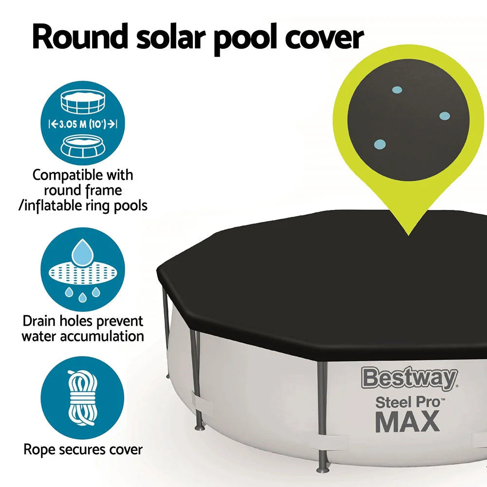 Bestway Pool Cover Fits 3.05m Round Above Ground Swimming