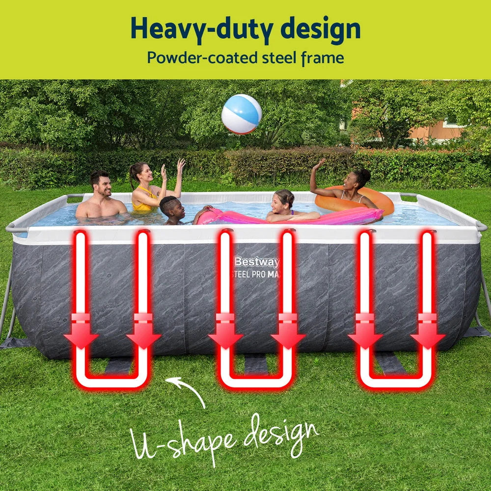 Bestway Swimming Pool 412x201x122cm Steel Frame Pool Set