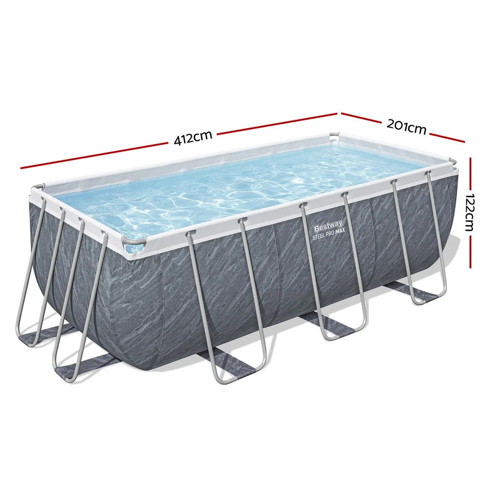 Bestway Swimming Pool 412x201x122cm Steel Frame Pool Set