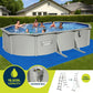 Bestway Swimming Pool 610 x 366cm Steel Frame Round Pool