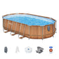 Bestway Swimming Pool Steel Frame Luxury Pool & SPA Massage