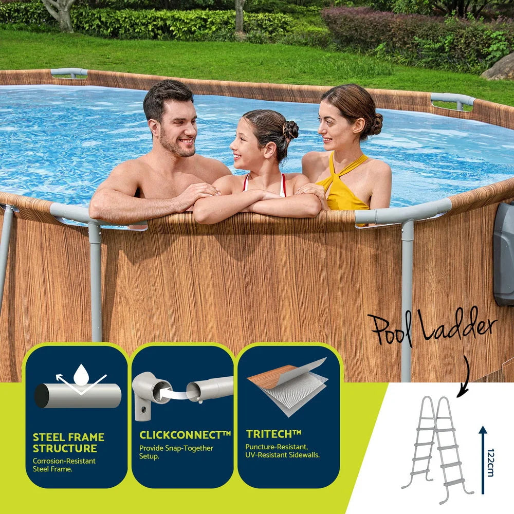 Bestway Swimming Pool Steel Frame Luxury Pool & SPA Massage