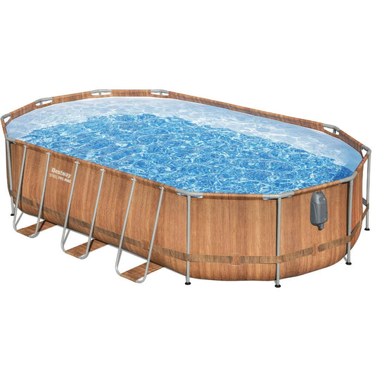 Bestway Swimming Pool Steel Frame Luxury Pool & SPA Massage