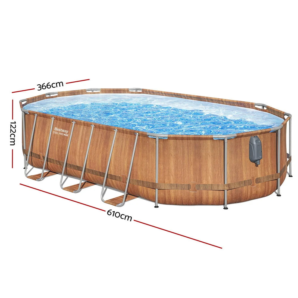 Bestway Swimming Pool Steel Frame Luxury Pool & SPA Massage