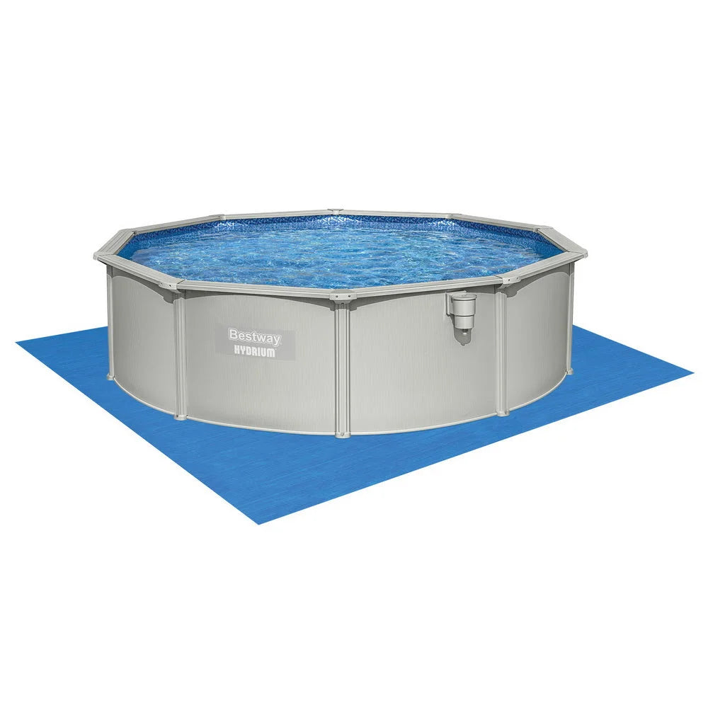 Bestway Swimming Pool Steel Frame Round Pool Set 457cm w/