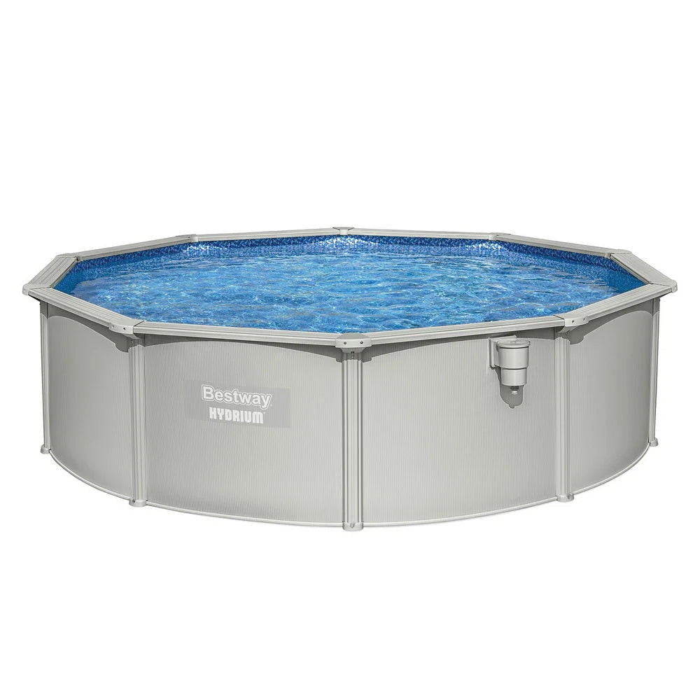 Bestway Swimming Pool Steel Frame Round Pool Set 457cm w/