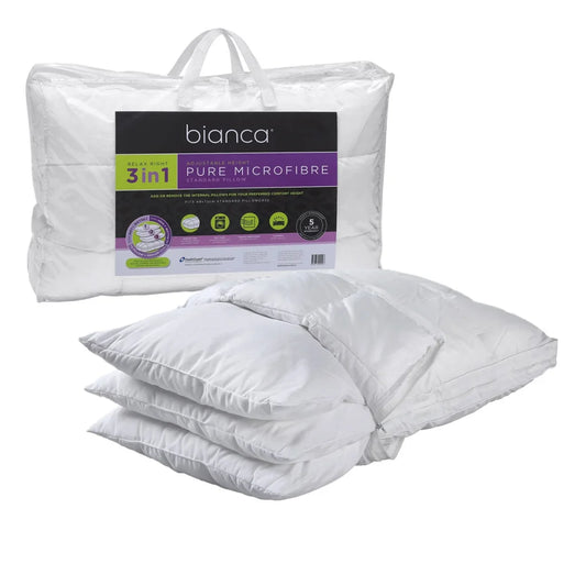 Bianca 1150g Relax Right Pure Microfiber 3 in 1 Adjustable