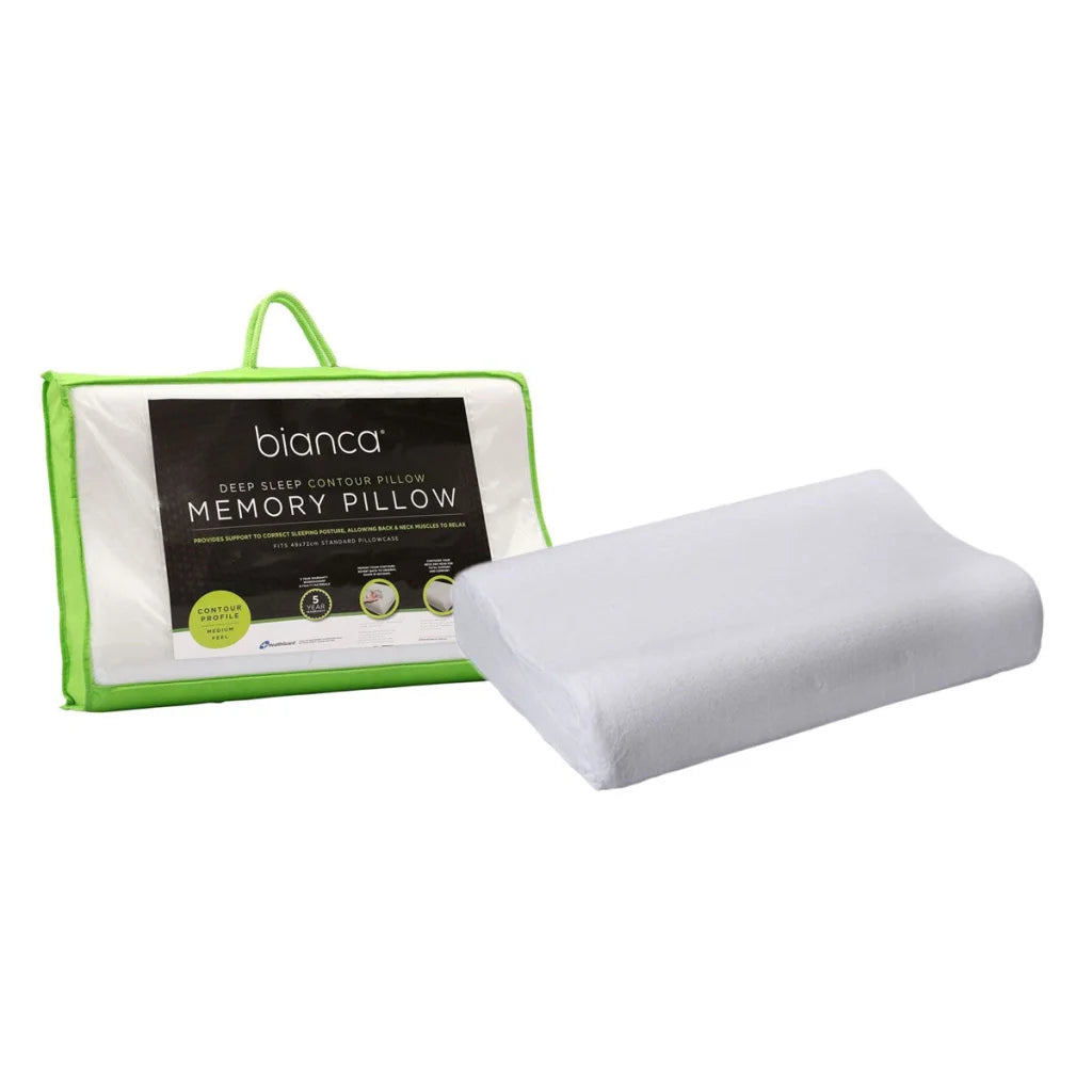 Bianca Memory Foam Contoured Profile Pillow - Home & Garden