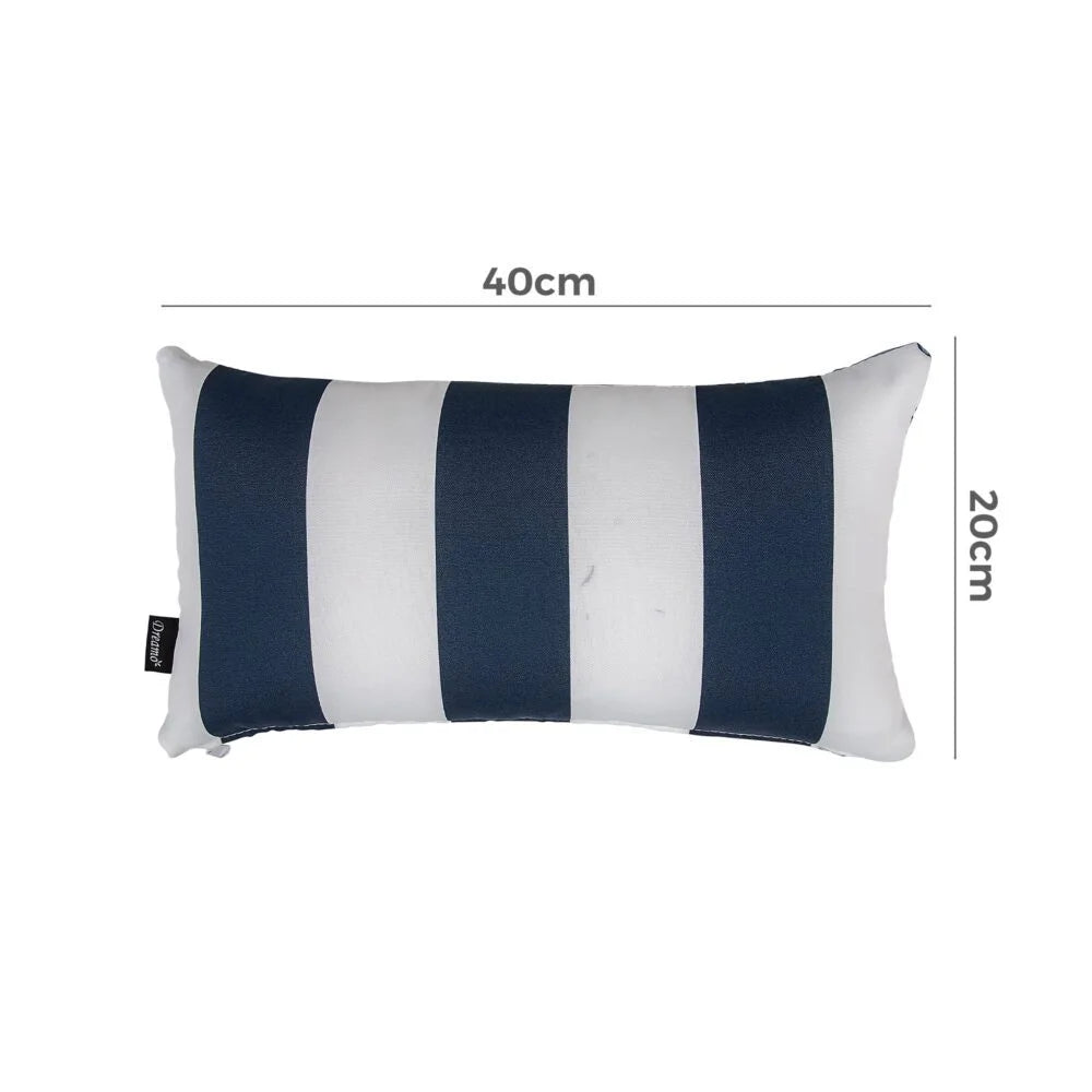 Bicolour Outdoor Lumbar Cushion Pillows - Home & Garden