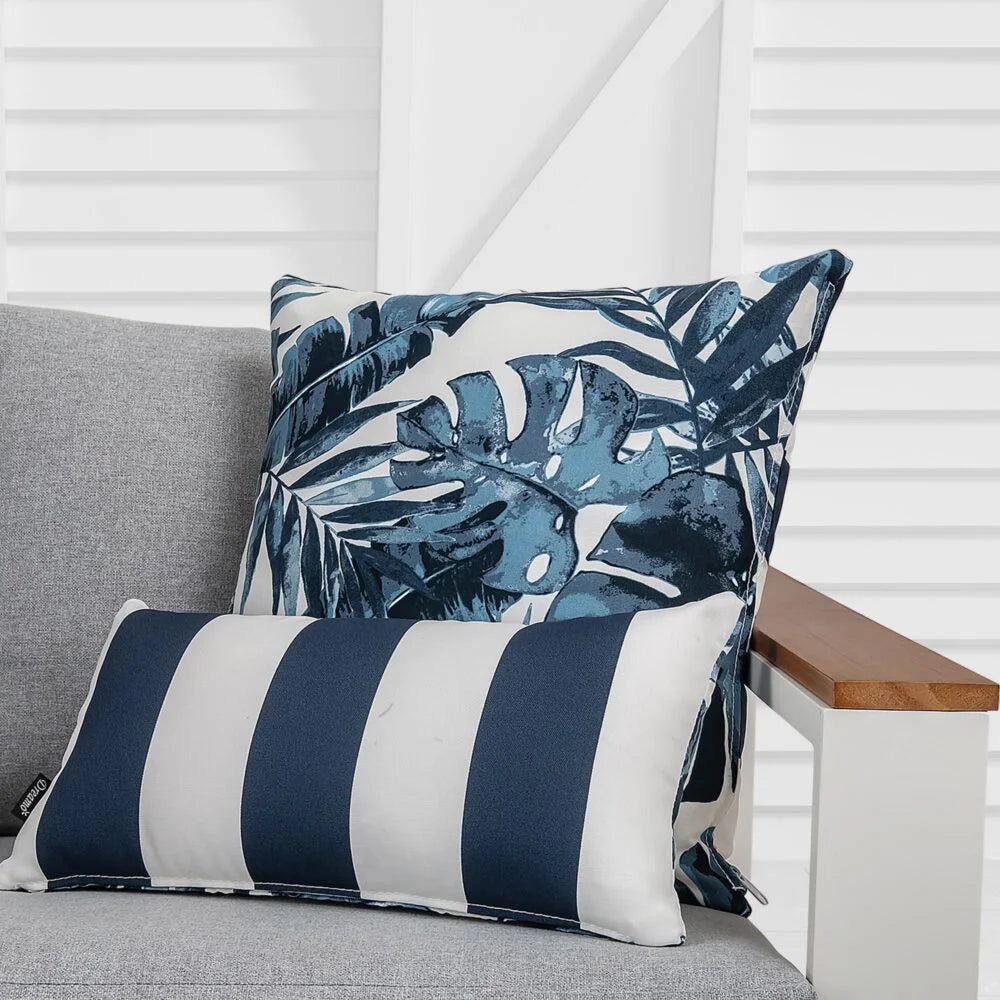 Bicolour Outdoor Lumbar Cushion Pillows - Home & Garden