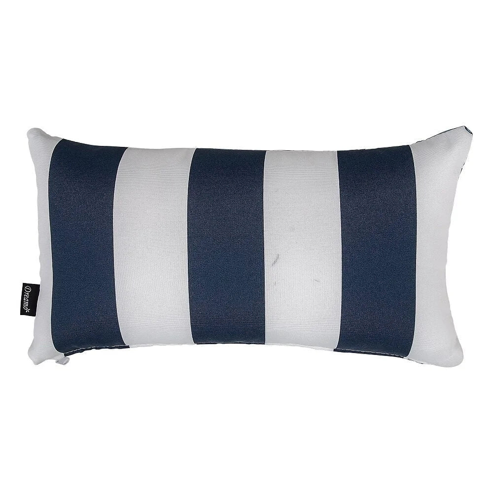 Bicolour Outdoor Lumbar Cushion Pillows - Home & Garden