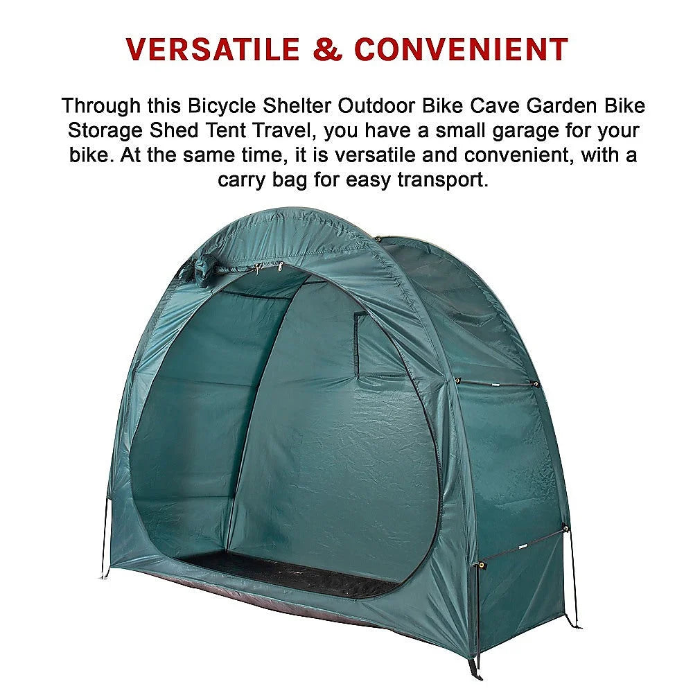 Bicycle Shelter Outdoor Bike Cave Garden Storage Shed Tent