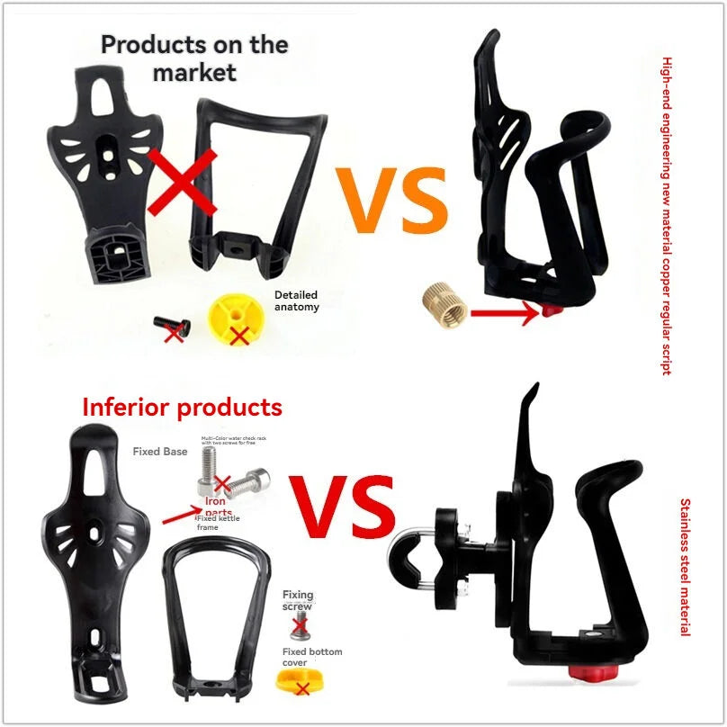 Bicycle water bottle rack motorcycle water bottle rack