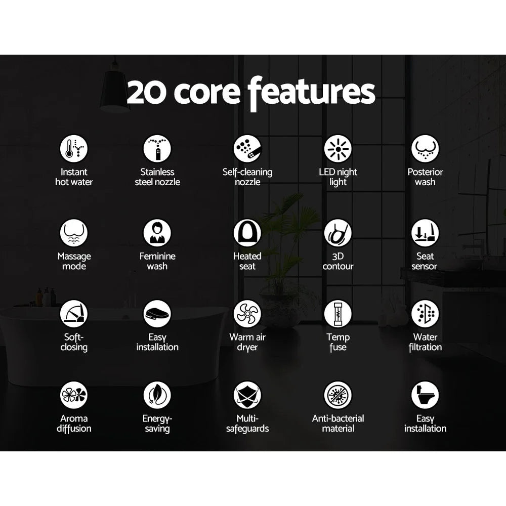 Bidet Toilet Seat Cover Electronic Smart Wash Seats