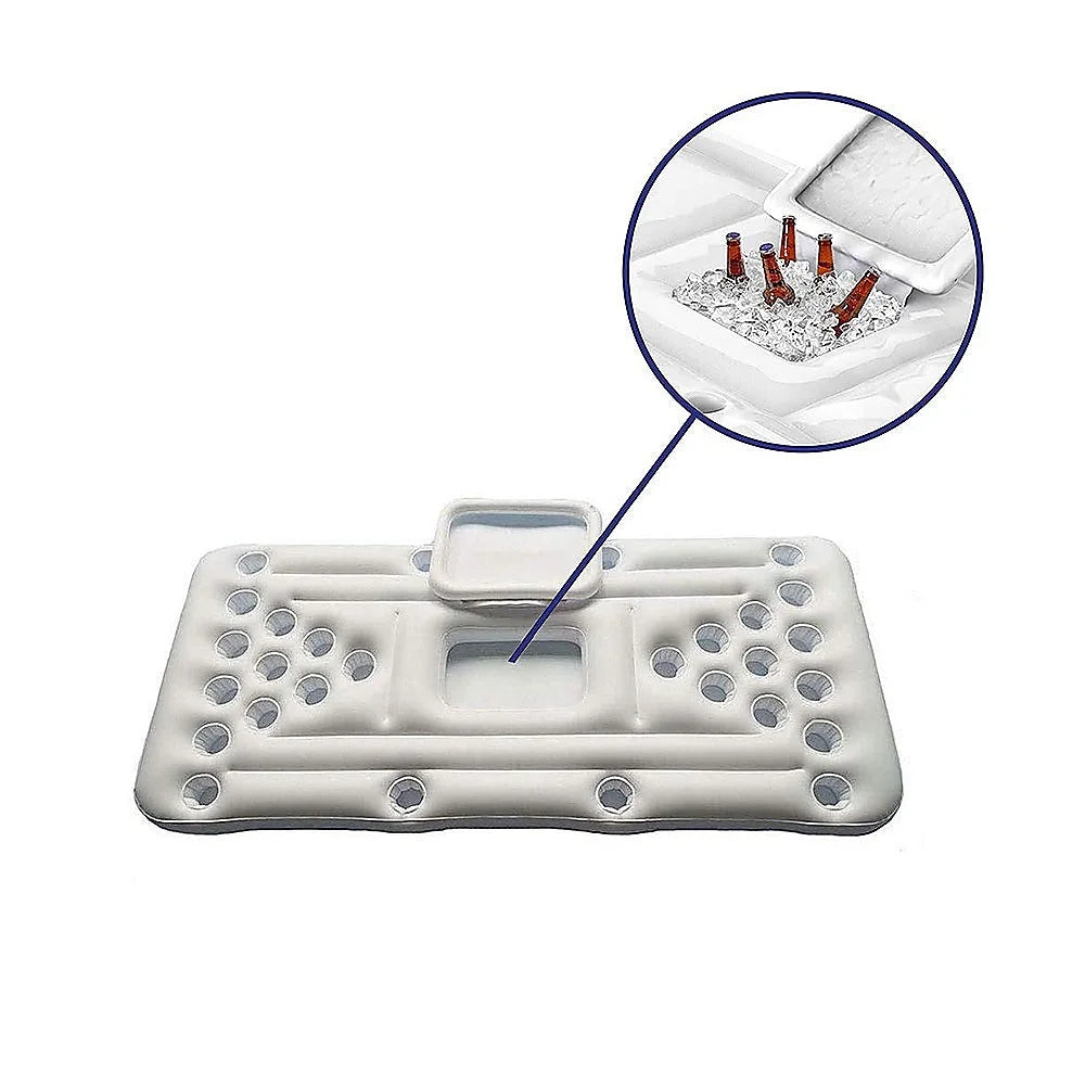 Big PVC Inflatable Beer Pong Raft Floating Pool Party Game