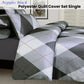 Big Sleep Argyles Black Quilt Cover Set - Single - Home &