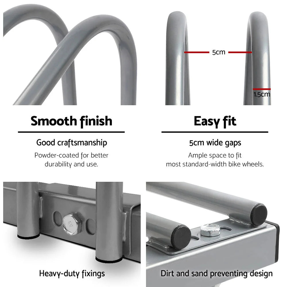 Bike Floor Parking Rack 1 – 6 Instant Storage Stand Bicycle