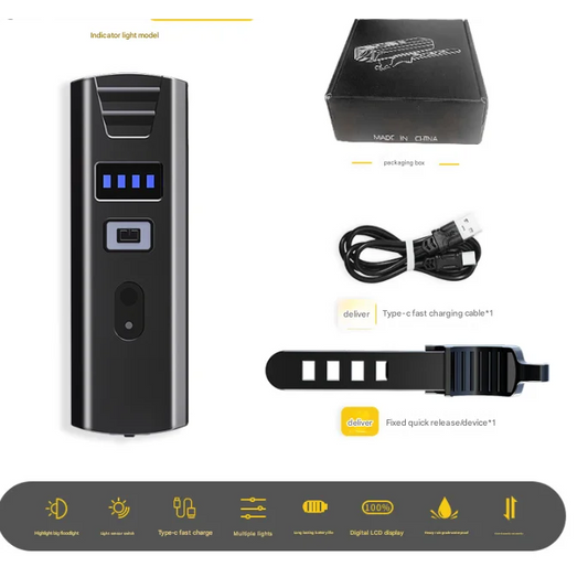 Bike Headlight - Rechargeable LED Bicycle Front Light 85°