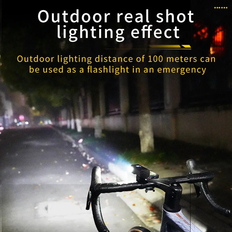 Bike Headlight - Rechargeable LED Bicycle Front Light 85º