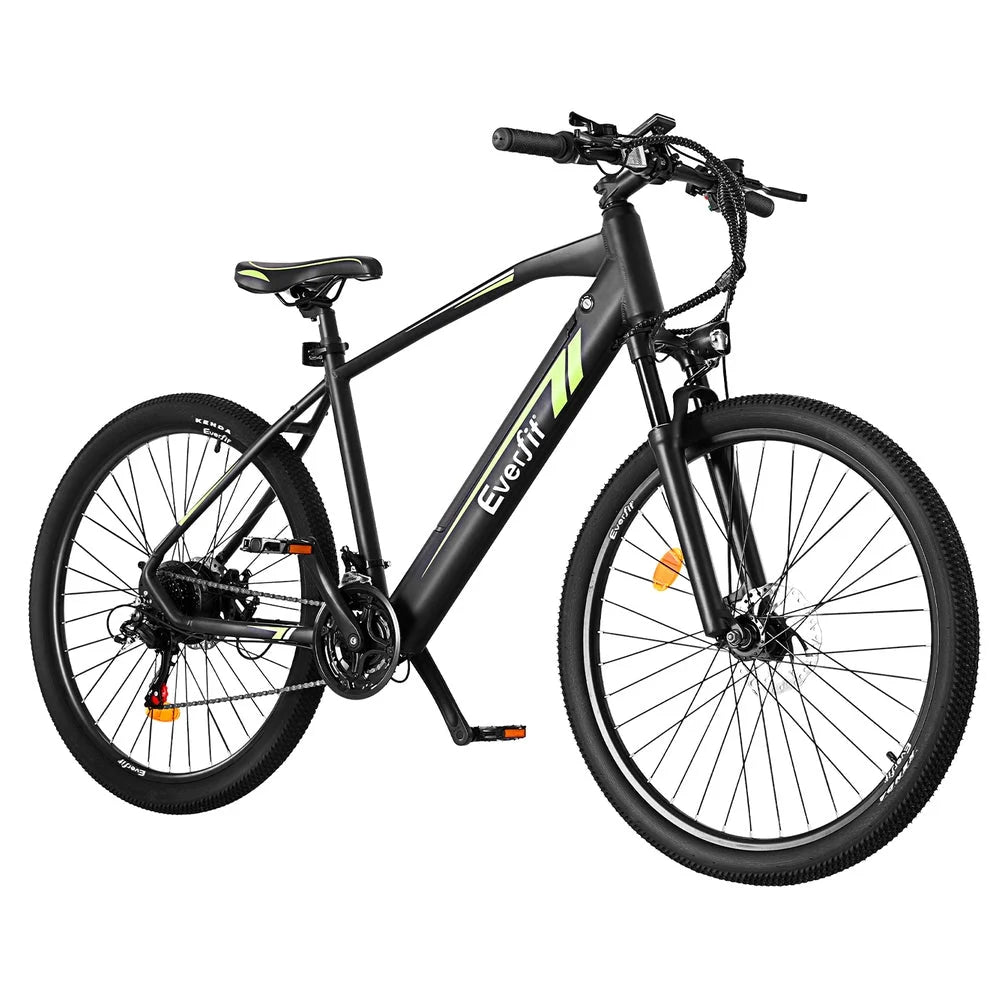 Bike mountain bicycle with clean finish and fitted components