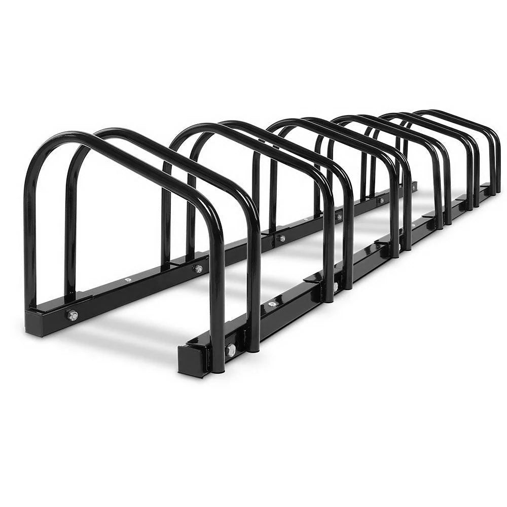 Bike Parking Rack 6 Slots Portable Instant Storage Black