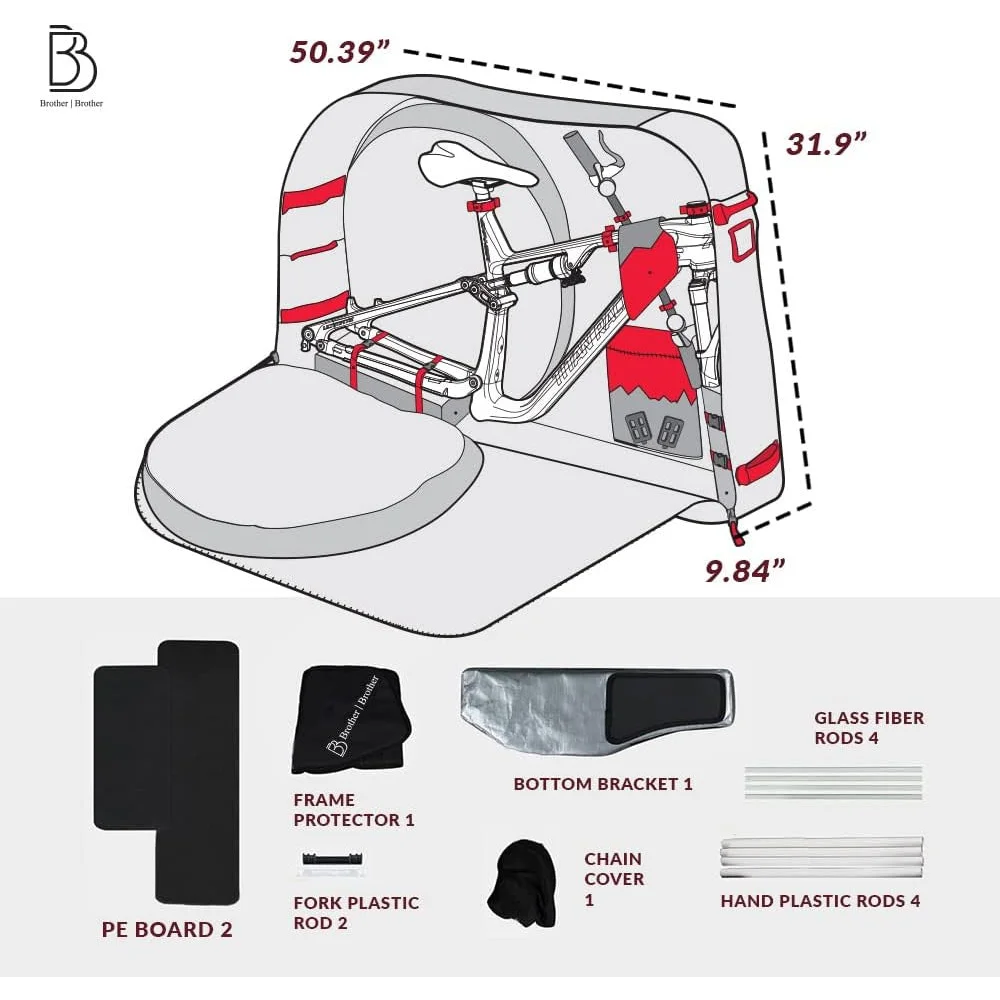 Bike Travel Bag Case Plane Boat MTB TT Road Triathlon