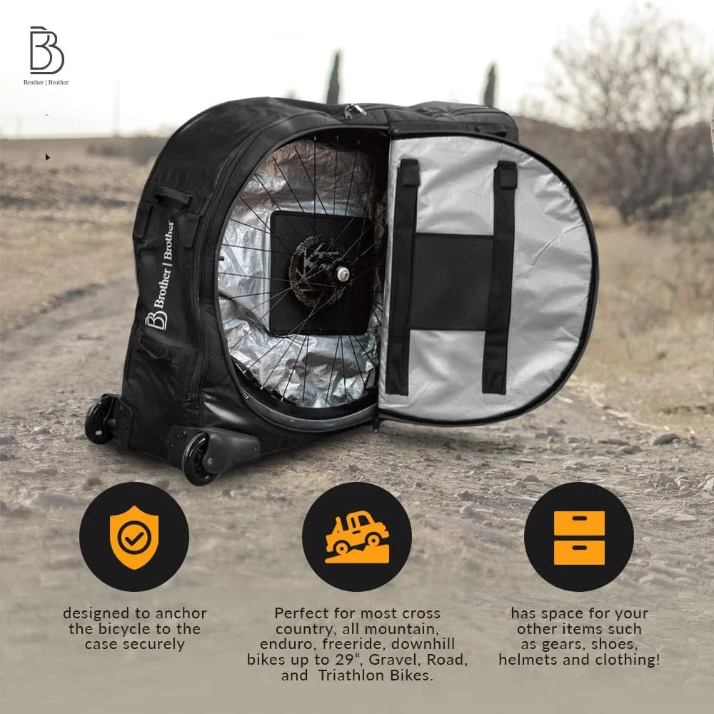 Bike Travel Bag Case Plane Boat MTB TT Road Triathlon