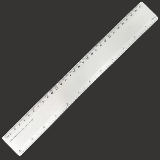 Bio Ruler 30cm Eco Friendly Biodegradable Corn Starch