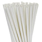 Biodegradable Eco Paper Drinking Straws 50 Pack - White