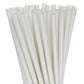 Biodegradable Eco Paper Drinking Straws 50 Pack - White