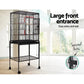 Bird cage aviary with large travel stand budgie parrot