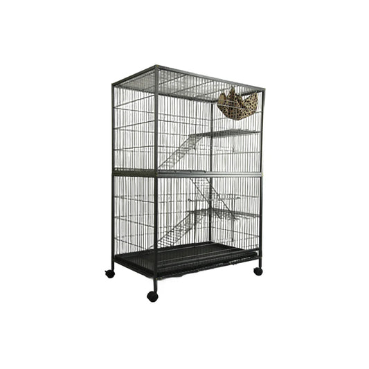 Bird Cage Ferret Parrot Aviary Cat Castor 4 Level 140 cm