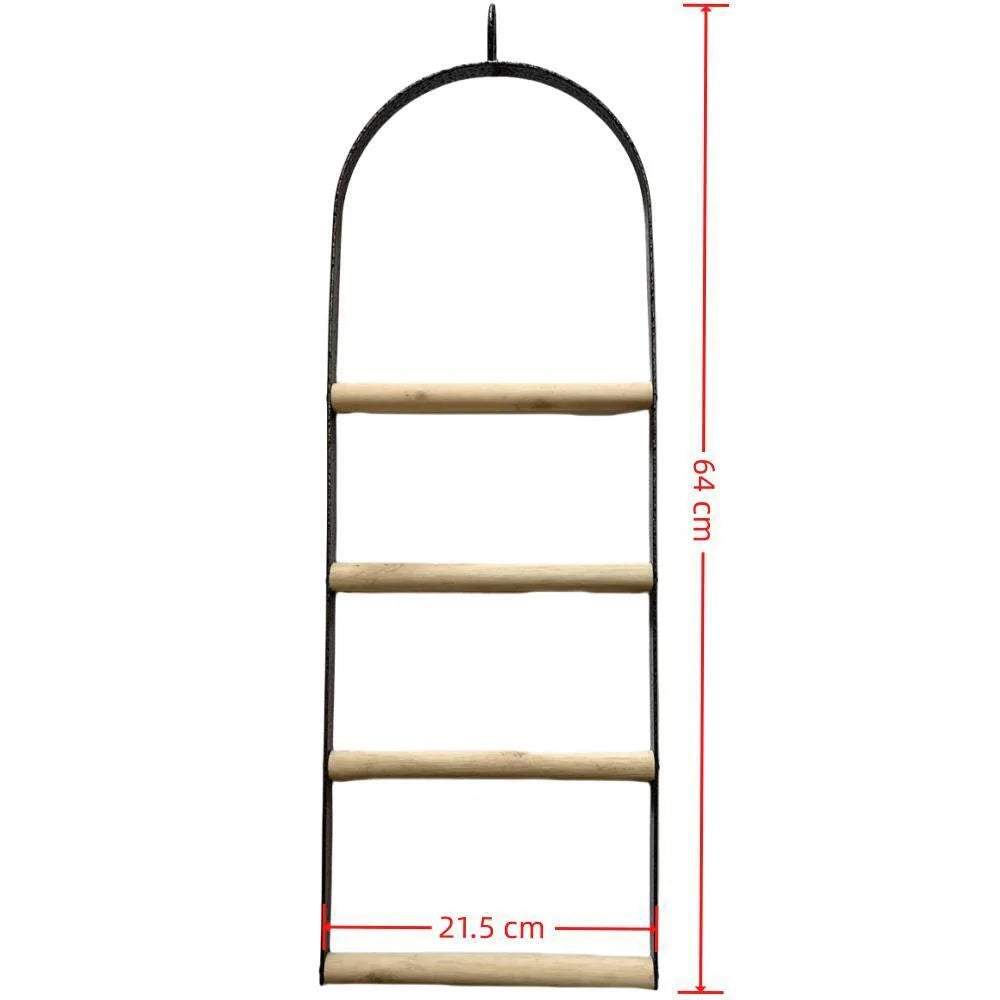 Bird Cage Jumbo Swing Metal Arch Frame Wood Perch Pet