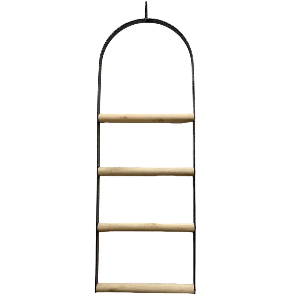 Bird Cage Jumbo Swing Metal Arch Frame Wood Perch Pet