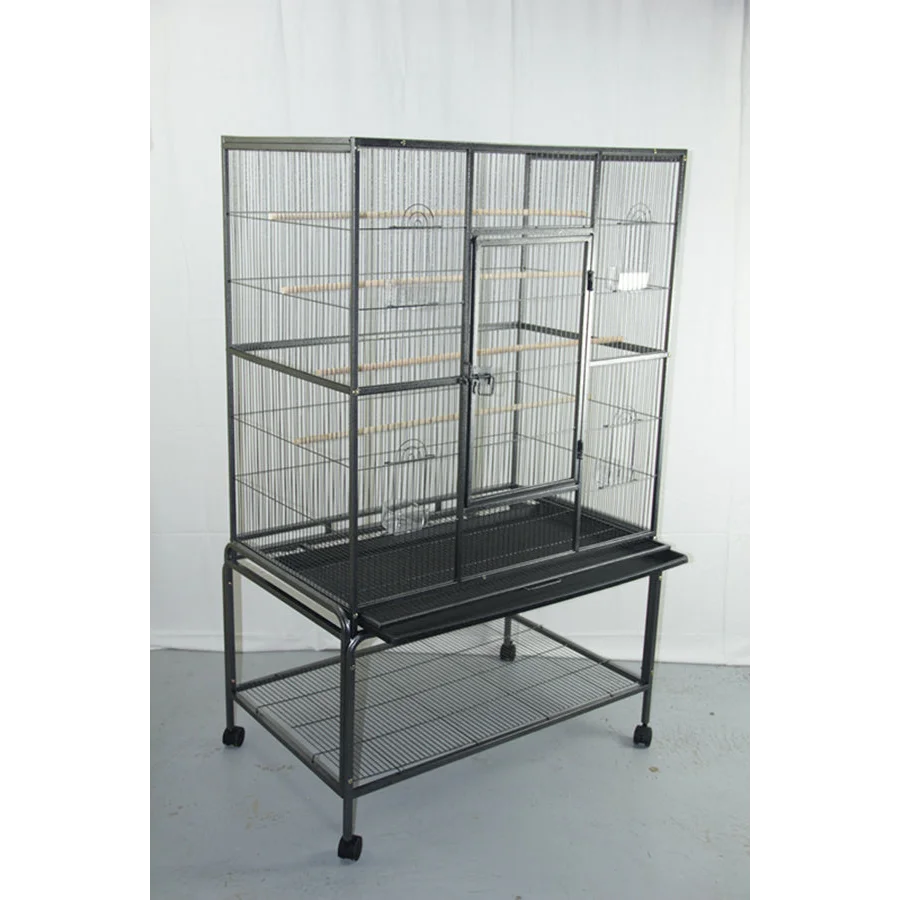Bird Cage Large 140 cm Parrot Budgie Aviary With Stand