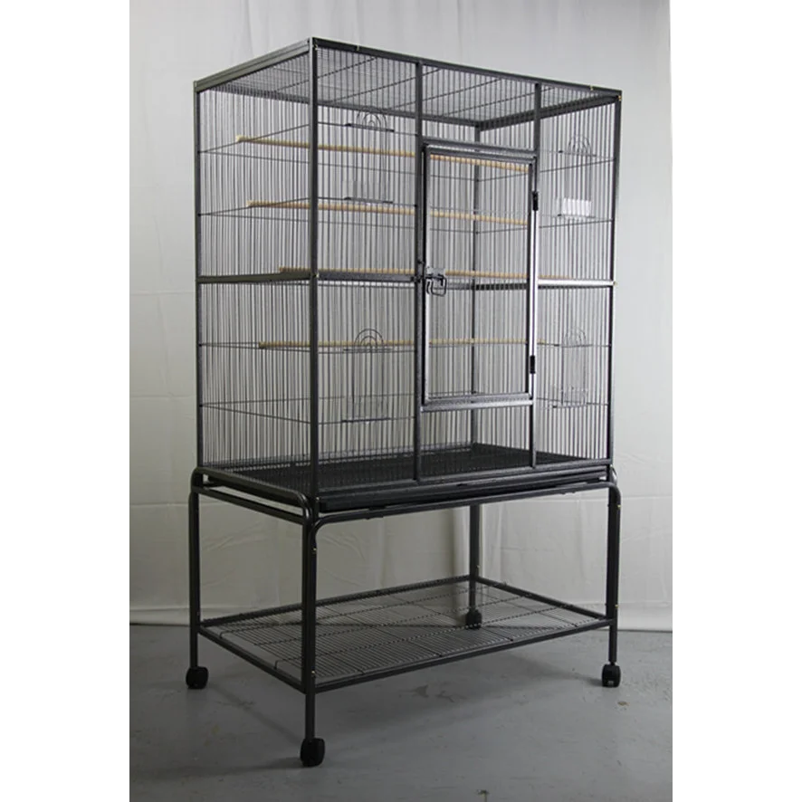 Bird Cage Large 140 cm Parrot Budgie Aviary With Stand