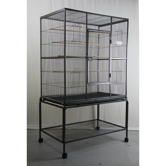 Bird Cage Large 140 cm Parrot Budgie Aviary With Stand