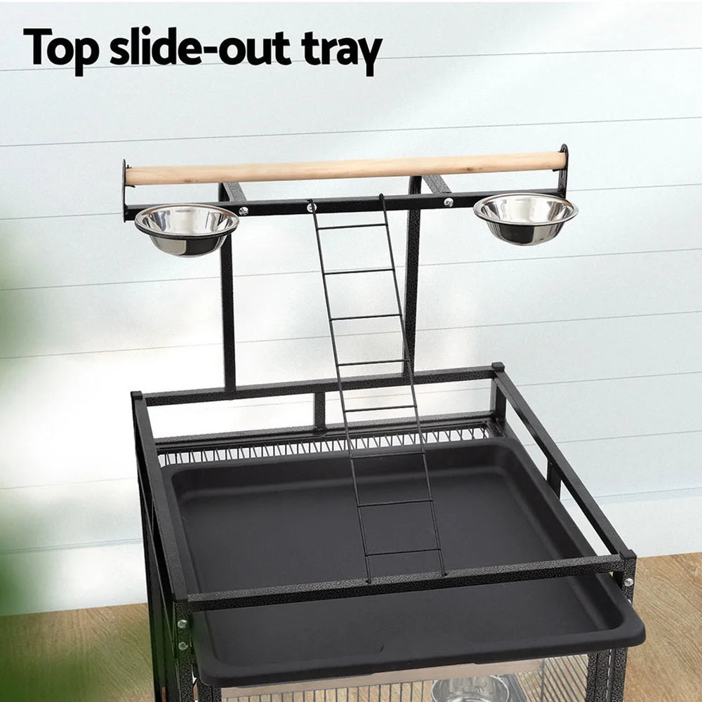 Bird Cage Large 155CM Parrot Aviary Stand-Alone with Budgie