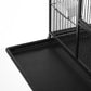 Bird cage large with parrot aviary stand castor wheels