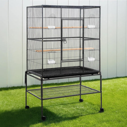 Bird Cage Large 160cm Parrot Aviary with Stand & Castor