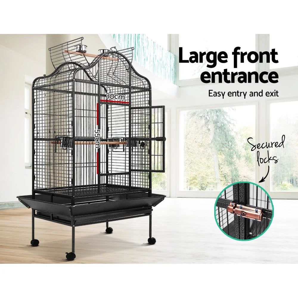 Bird Cage Large 168CM Pet Cages Aviary Travel Stand Budgie