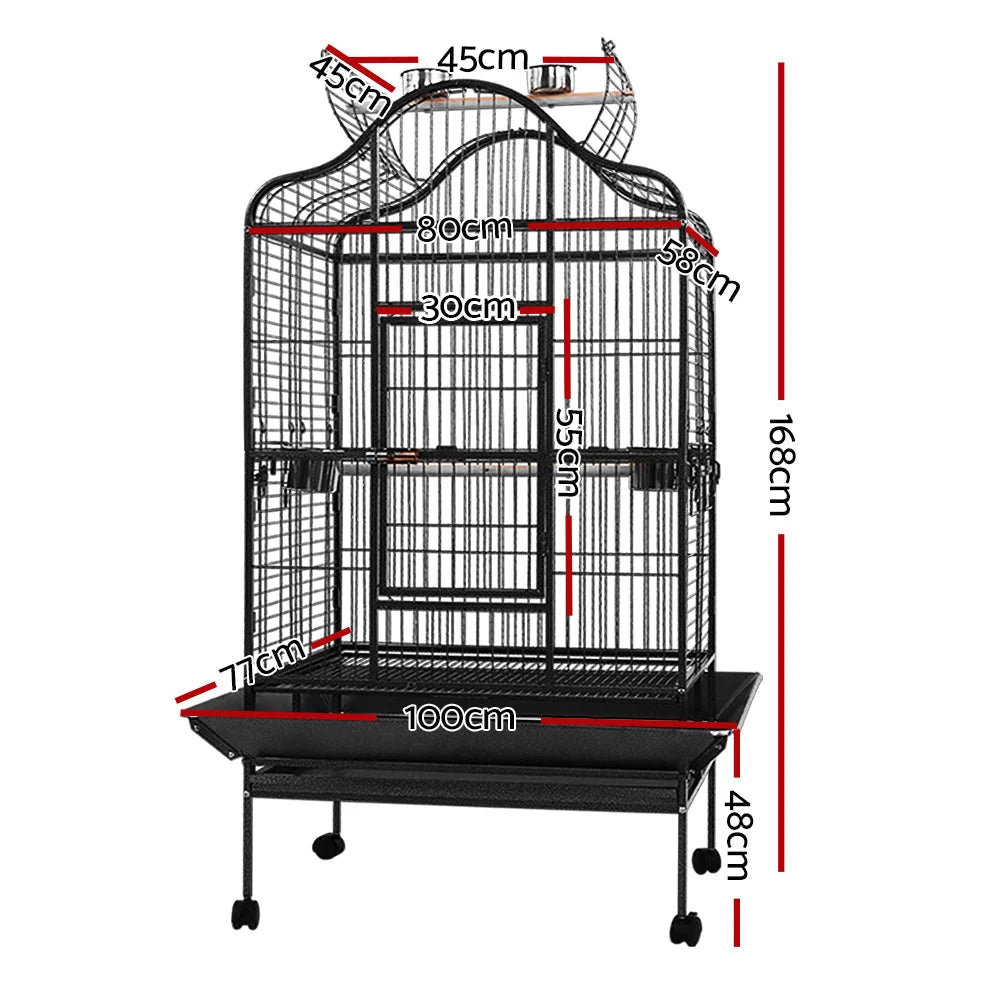 Bird Cage Large 168CM Pet Cages Aviary Travel Stand Budgie