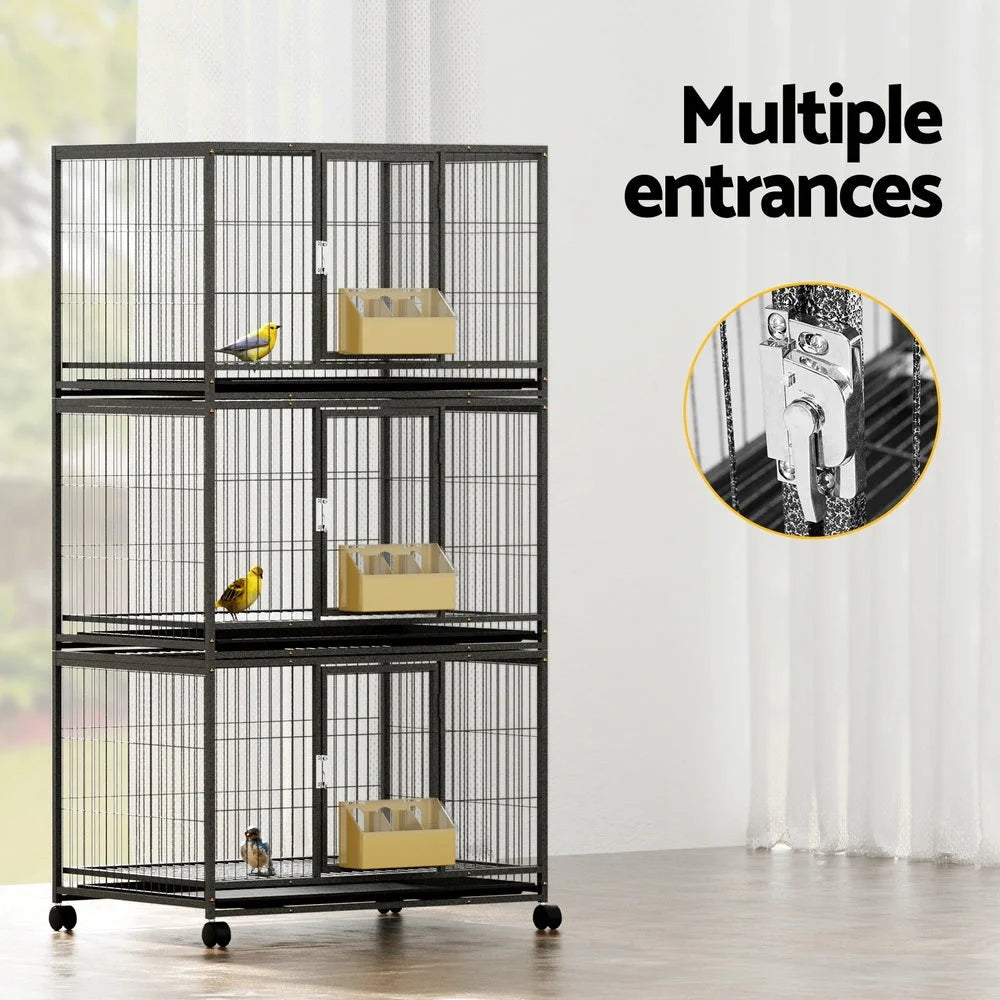 Bird Cage Large Aviary Budgie Perch Cage Parrot Pet Stand