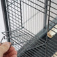 Bird Cage Large Budgie Parrot Aviary Carrier with Stand &