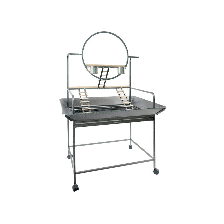 Bird Cage Large Parrot Playpen Gym Toy Stand with Ladder