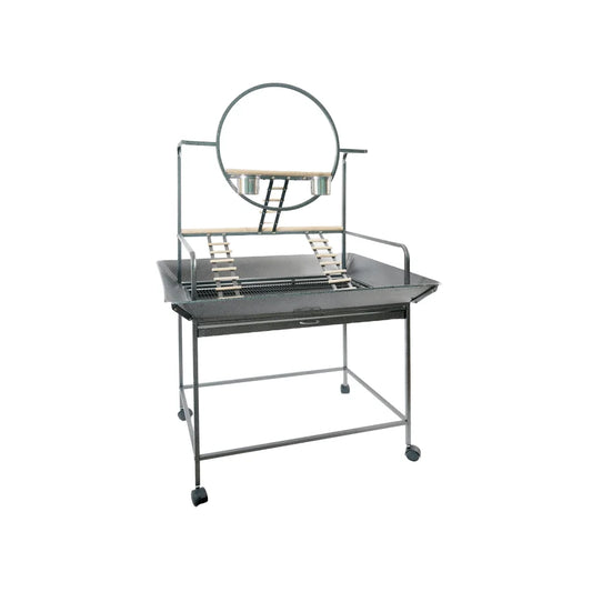 Bird Cage Large Parrot Playpen Gym Toy Stand with Ladder