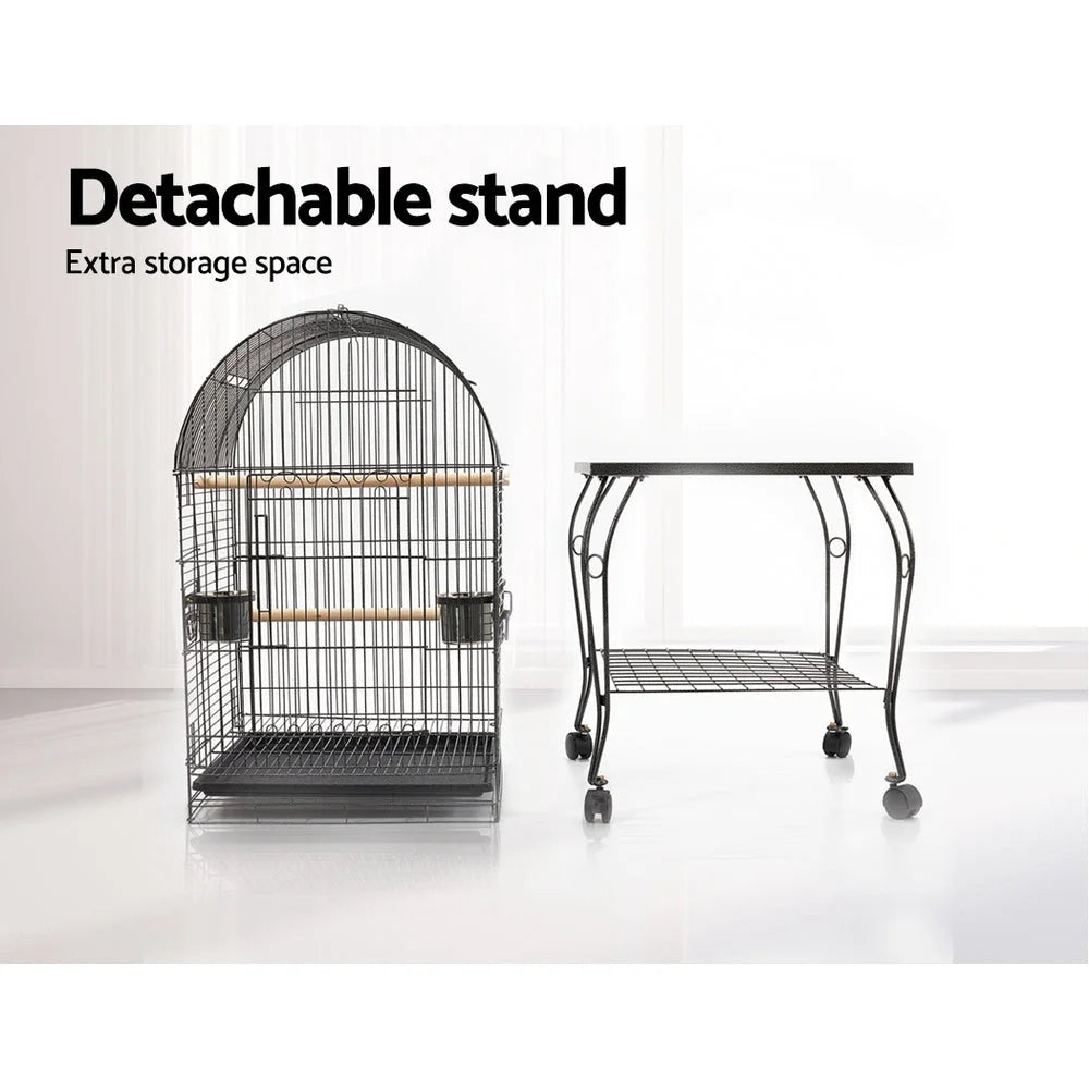 Bird Cage Large with Perch Black - Bird