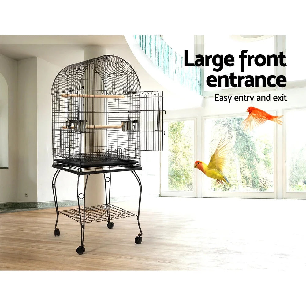 Bird Cage Large with Perch Black - Bird
