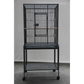 Bird Cage Parrot Aviary Pet Budgie Stand-alone Perch Castor
